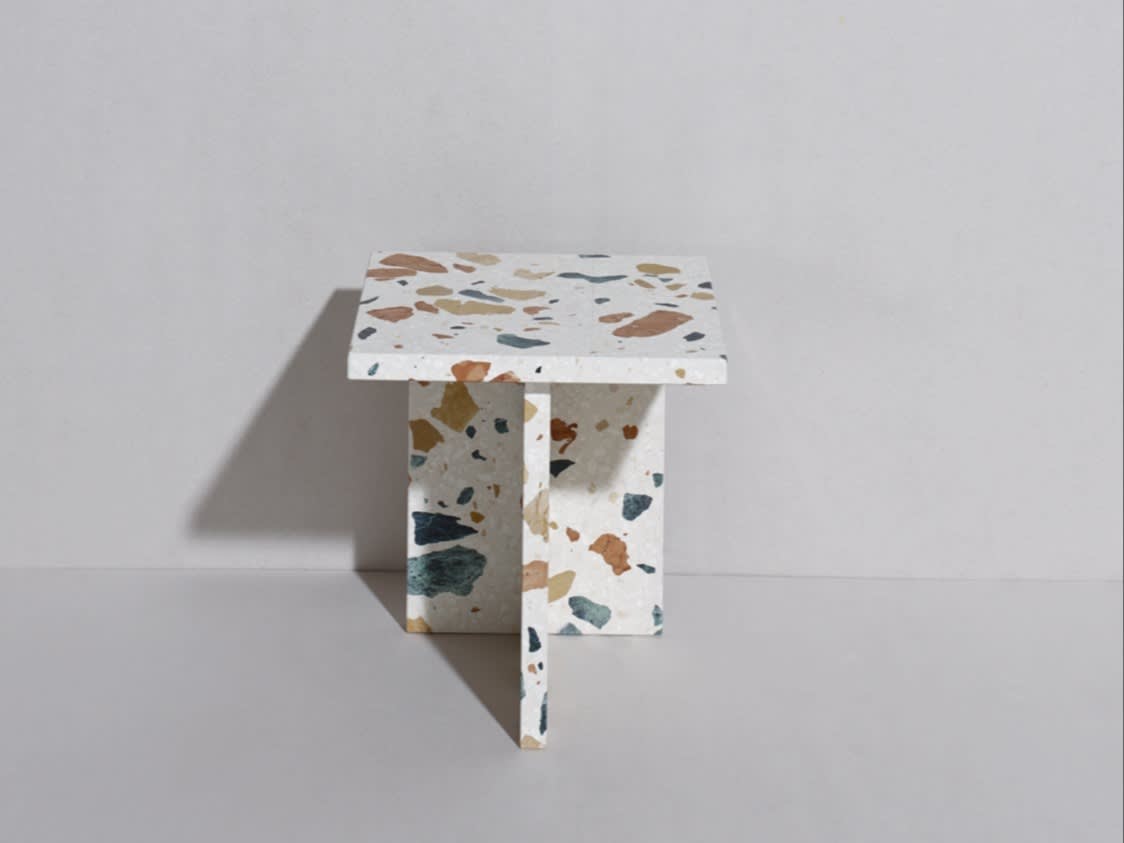 Marmoreal side table white