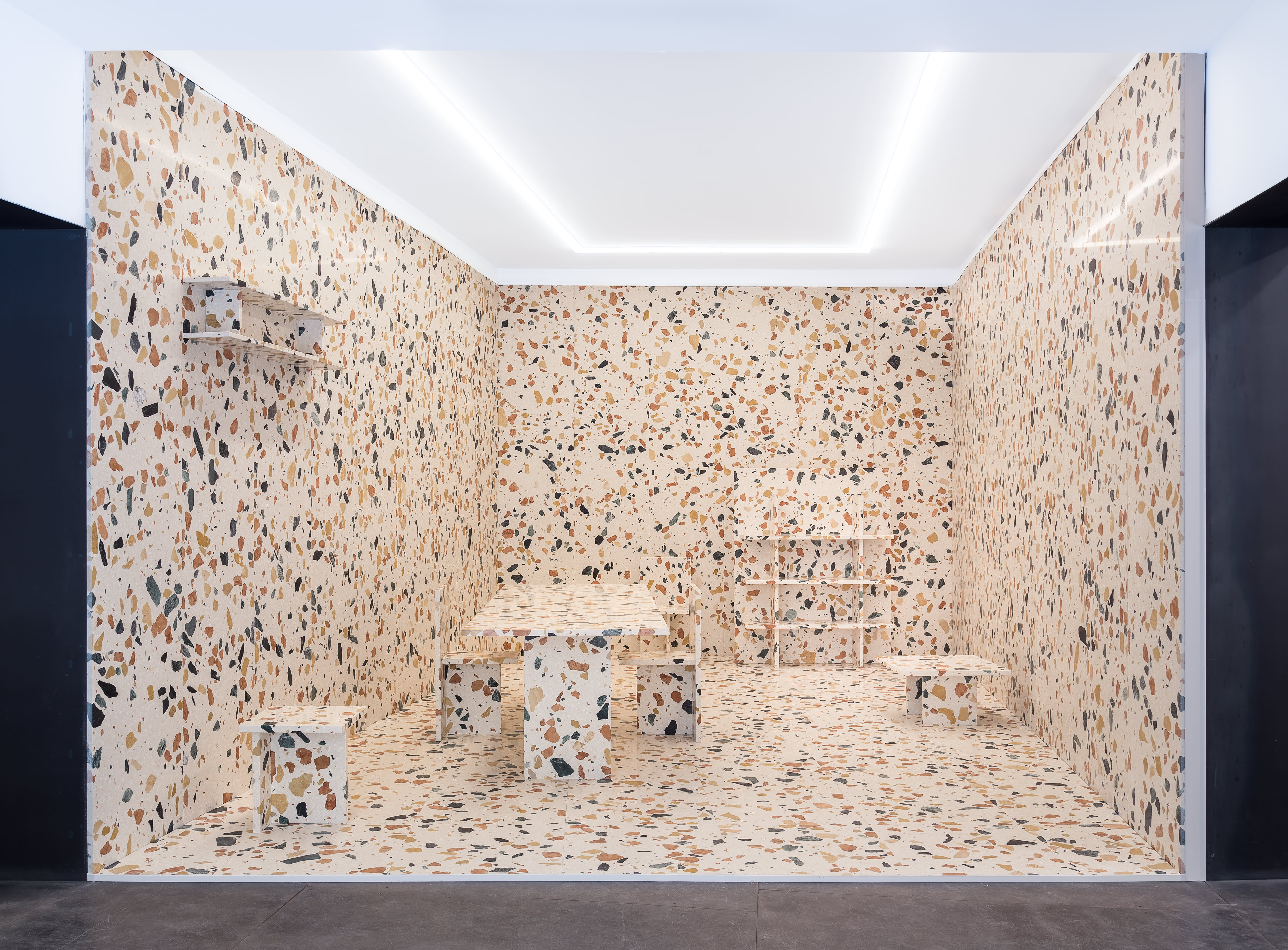 Marmoreal by max lamb. Installation for Salone Del Mobile 2014.
