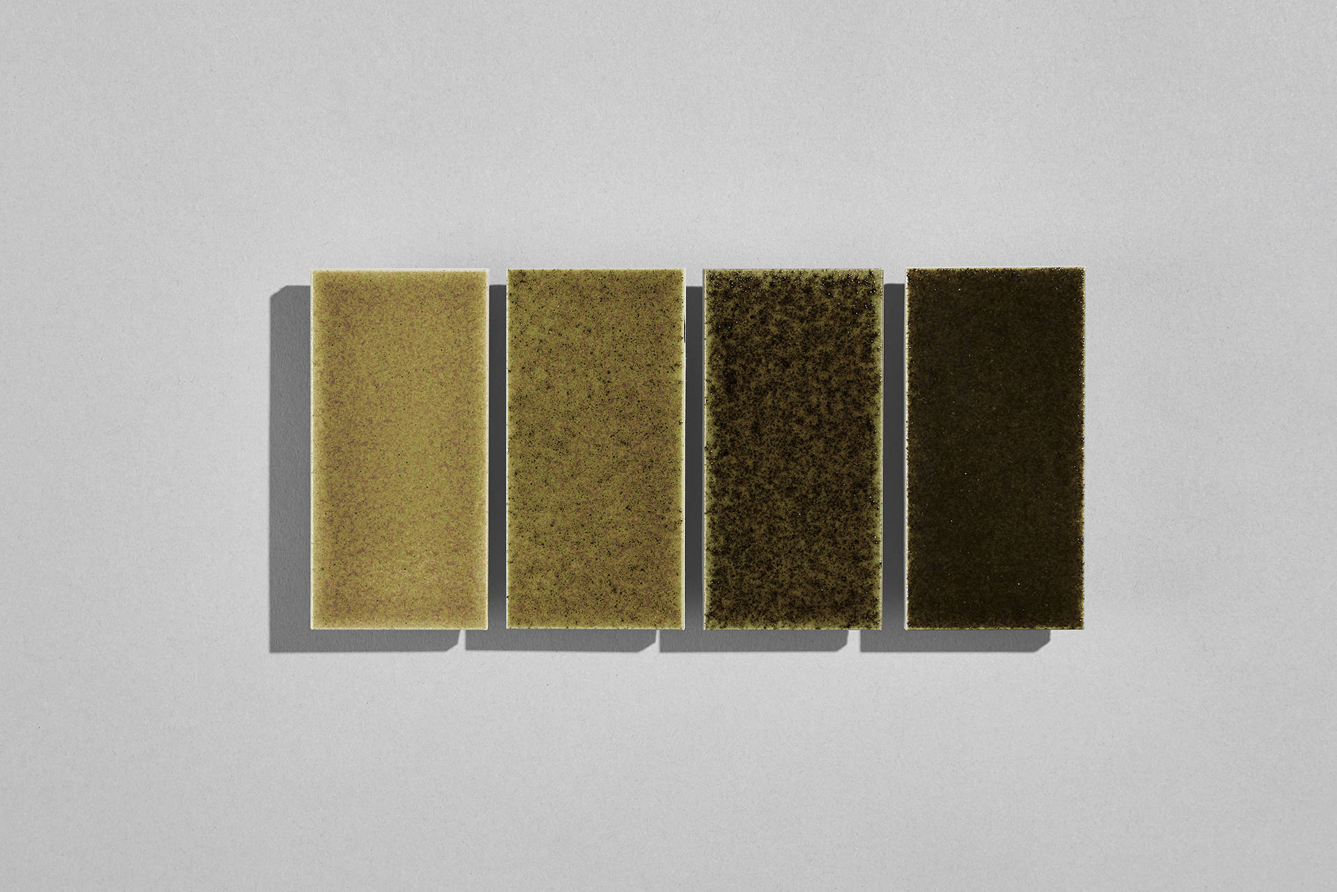EXCINERE VERDIGRIS IN THE 98 ✕ 48MM FORMAT, GLAZES E, F, G, H.